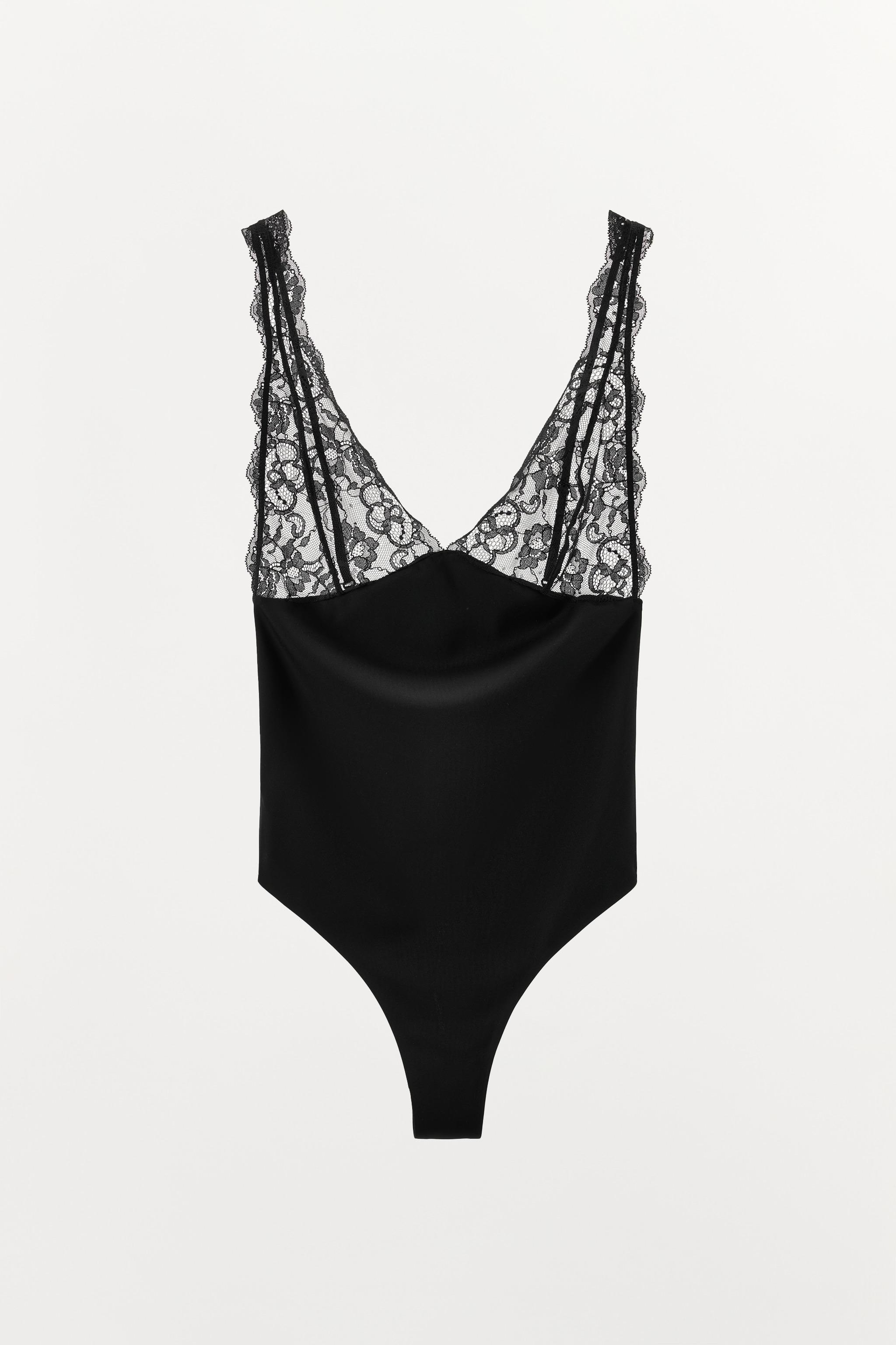 BODY COMBINÉ AVEC DENTELLE EN POLYAMIDE
